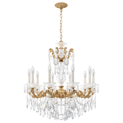 La Scala 10 Light 28" Wide Crystal Chandelier