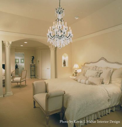La Scala 10 Light 28" Wide Crystal Chandelier