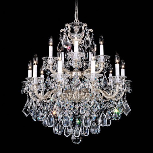 La Scala 15 Light 28" Wide Crystal Chandelier with Swarovski Crystals