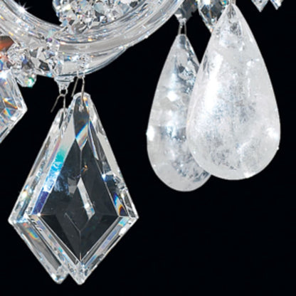 Schonbek Hamilton 6 Light 22" Wide Crystal Chandelier with Clear Rock Crystals