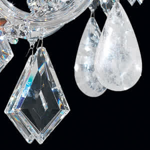 Hamilton 7 Light 24" Wide Crystal Chandelier with Clear Rock Crystals