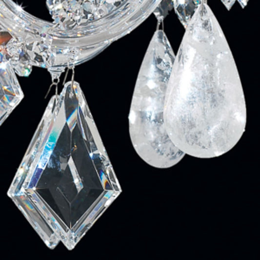 Schonbek Hamilton 7 Light 24" Wide Crystal Chandelier with Clear Rock Crystals