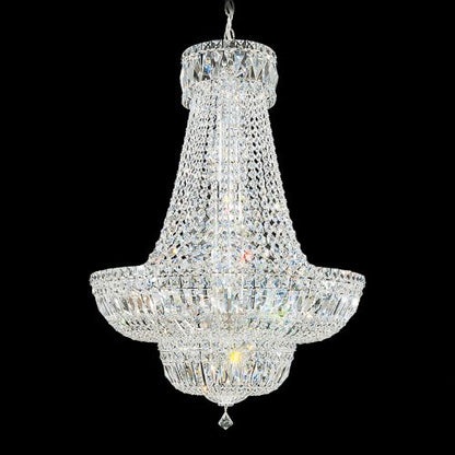 Petit 23 Light 24" Wide Crystal Empire Chandelier with Clear Swarovski Crystals