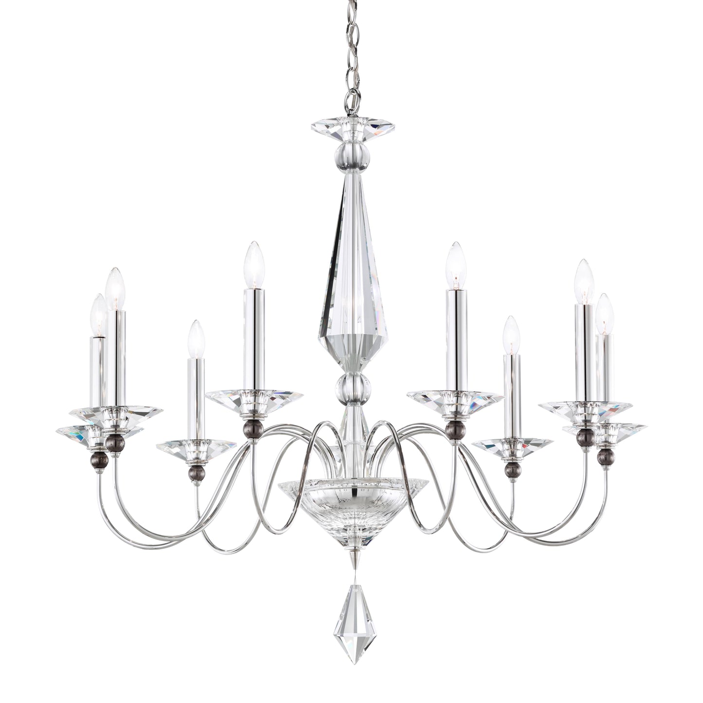 Jasmine 9 Light 33" Wide Crystal Chandelier with Clear Swarovski Optic Crystals