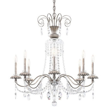 Helenia 8 Light 32" Wide Crystal Chandelier with Clear Heritage Crystal Accents