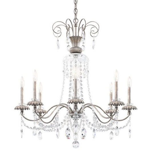 Helenia 8 Light 32" Wide Crystal Chandelier with Clear Heritage Crystal Accents