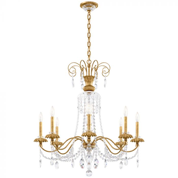Helenia 8 Light 32" Wide Crystal Chandelier with Clear Heritage Crystal Accents