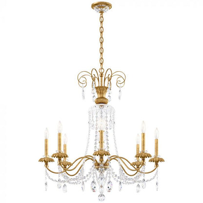 Helenia 8 Light 32" Wide Crystal Chandelier with Clear Heritage Crystal Accents