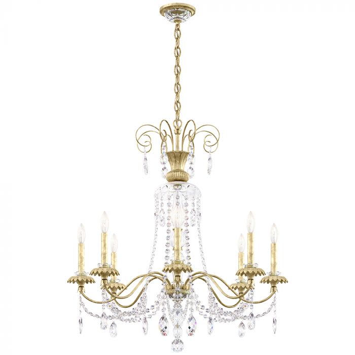 Helenia 8 Light 32" Wide Crystal Chandelier with Clear Heritage Crystal Accents