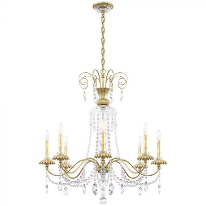 Helenia 8 Light 32" Wide Crystal Chandelier with Clear Heritage Crystal Accents
