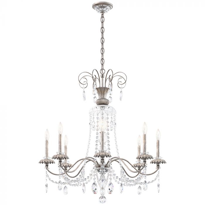 Helenia 8 Light 32" Wide Crystal Chandelier with Clear Heritage Crystal Accents