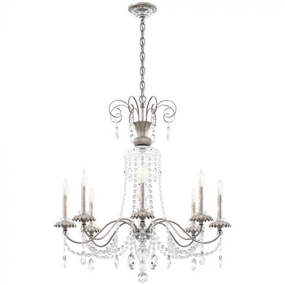 Helenia 8 Light 32" Wide Crystal Chandelier with Clear Heritage Crystal Accents