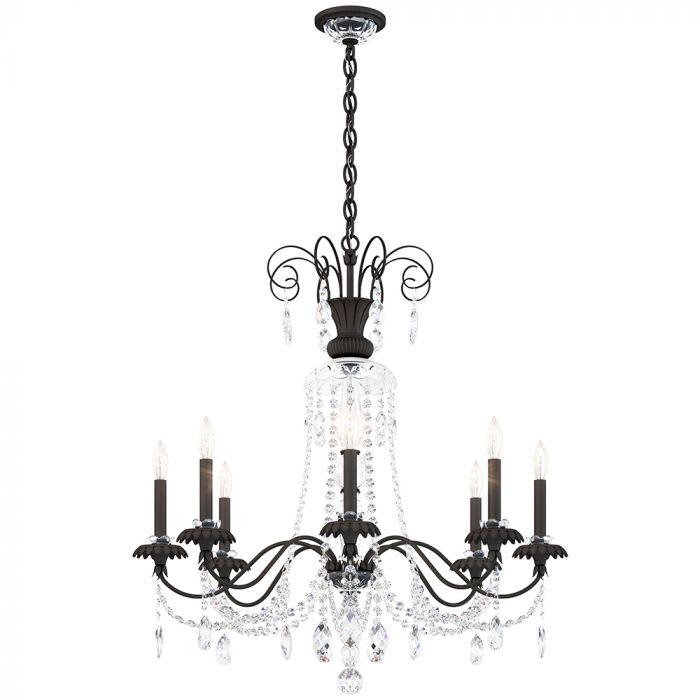 Helenia 8 Light 32" Wide Crystal Chandelier with Clear Heritage Crystal Accents