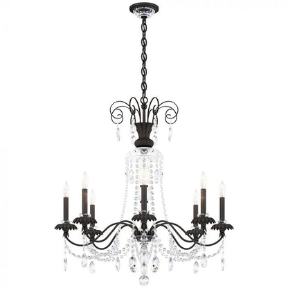 Helenia 8 Light 32" Wide Crystal Chandelier with Clear Heritage Crystal Accents