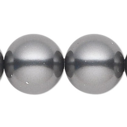 Priscilla 5 Light 18" Wide Crystal Chandelier with Dark Grey Pearl Beads