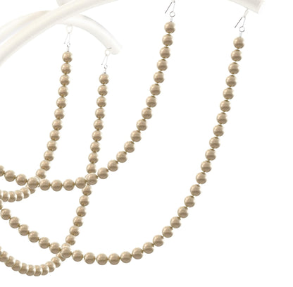 Priscilla 10 Light 36" Wide Crystal Chandelier with Bronze Pearl Beads