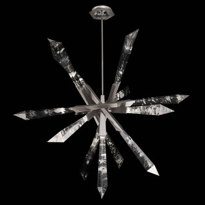 Solitude 36" Wide Switchable Color Temperature LED Quartz Crystal Pendant