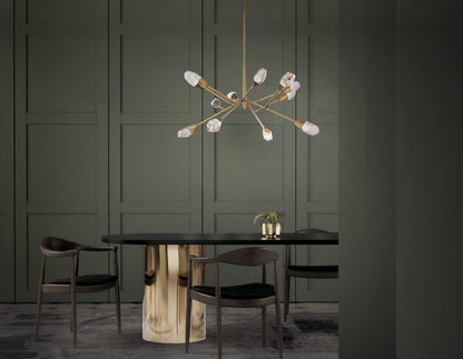 Synapse 32" Wide LED Crystal Pendant