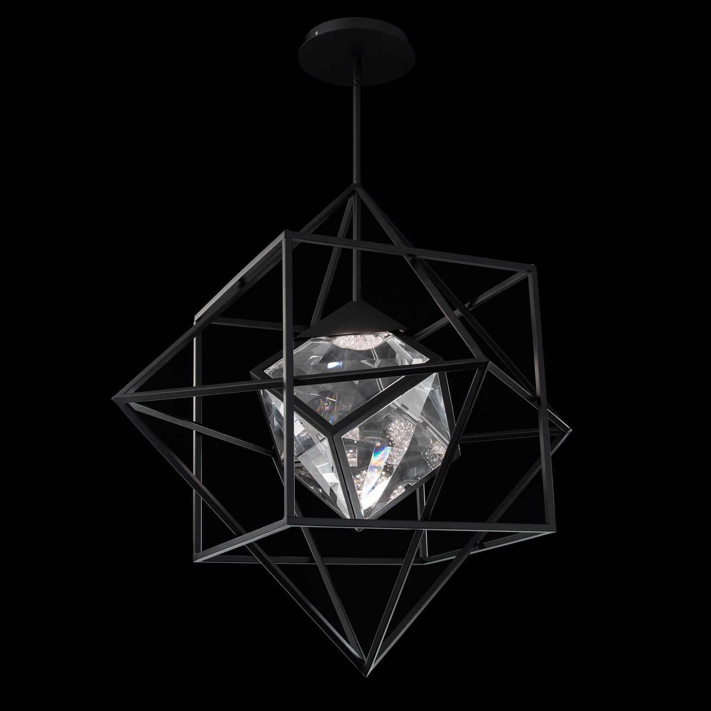 Heracles 28" Wide LED Crystal Pendant