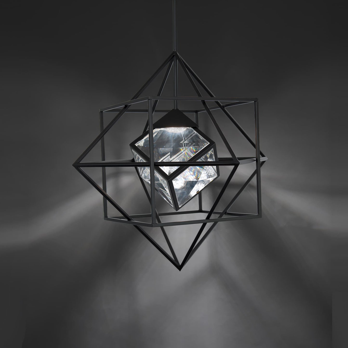 Heracles 28" Wide LED Crystal Pendant