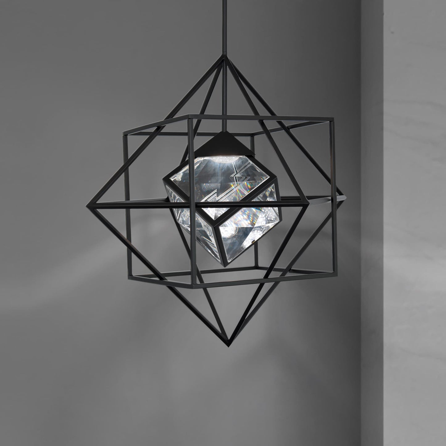 Heracles 28" Wide LED Crystal Pendant