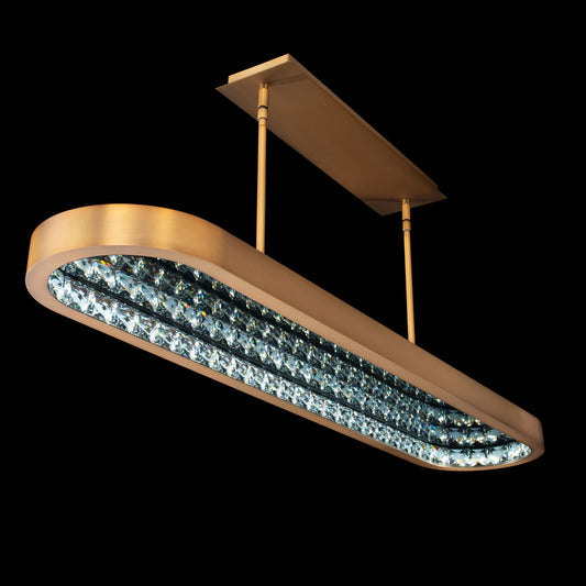 Marquis 47" Wide LED Crystal Linear Pendant