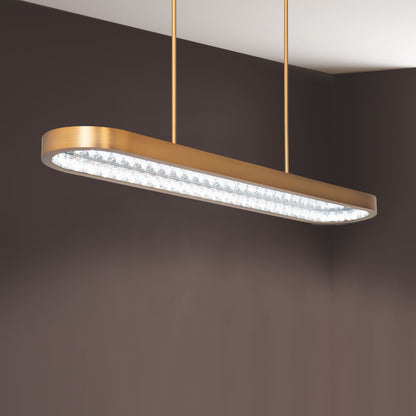 Marquis 47" Wide LED Crystal Linear Pendant