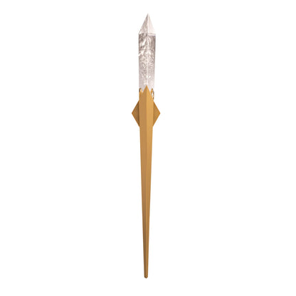 Solitude 70" Tall LED Wall Sconce with Clear Optic Haze Crystal