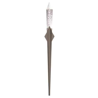 Solitude 70" Tall LED Wall Sconce with Clear Optic Haze Crystal