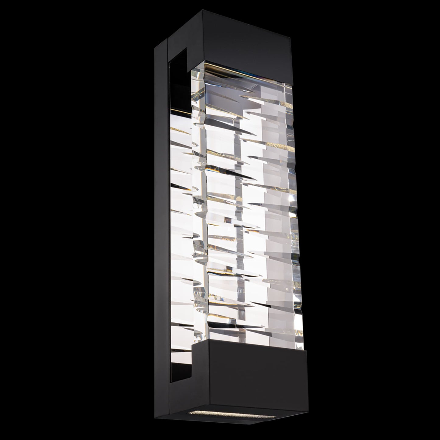 Labyrinth 32" Tall LED Wall Sconce with Clear Optic Crystal