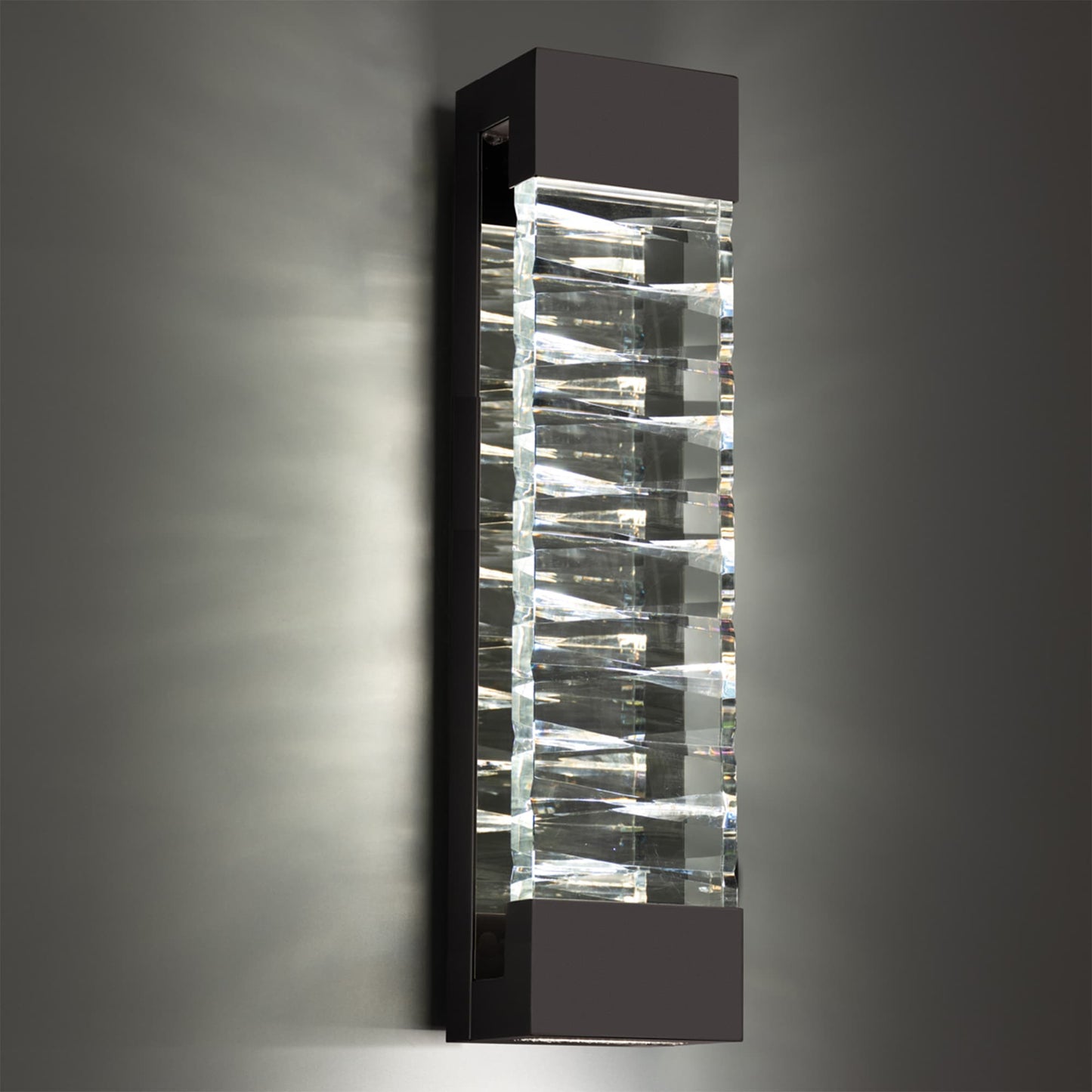 Labyrinth 32" Tall LED Wall Sconce with Clear Optic Crystal