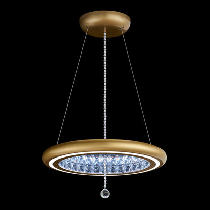 Infinite Aura 23" Wide LED Crystal Ring Chandelier with Swarovski Crystals