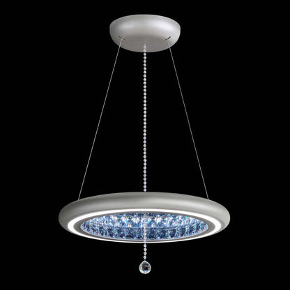 Infinite Aura 23" Wide LED Crystal Ring Chandelier with Swarovski Crystals