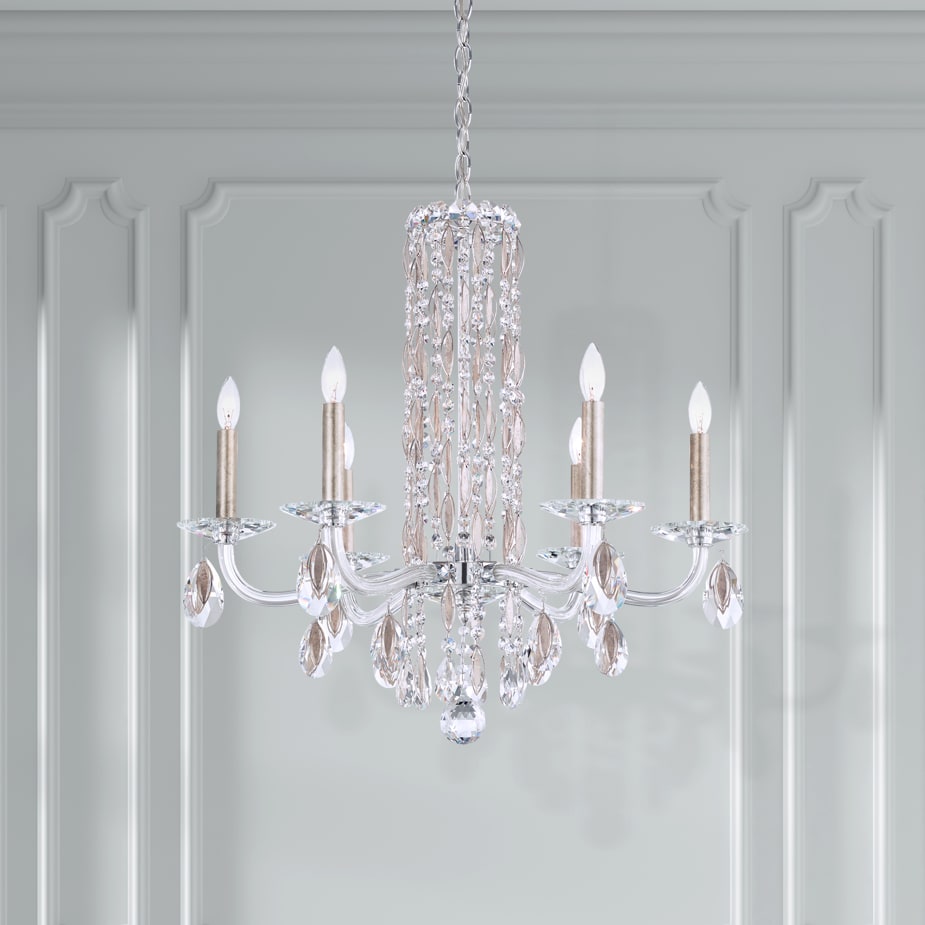 Sarella 6 Light 25" Wide Crystal Chandelier with Heritage Crystals