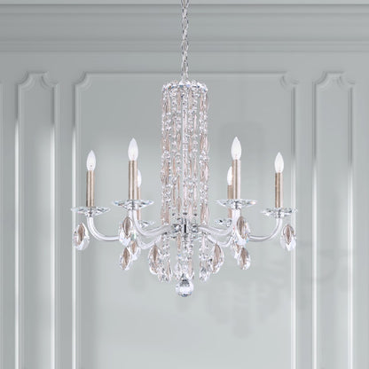 Sarella 6 Light 25" Wide Crystal Chandelier with Heritage Crystals