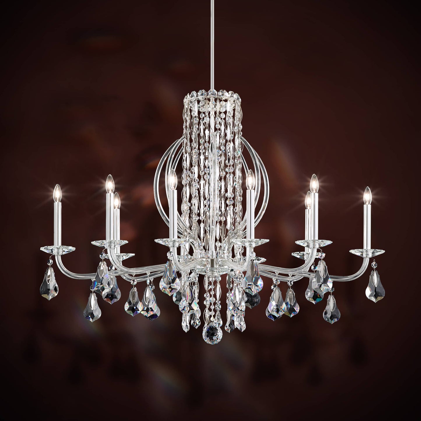 Sarella 10 Light 41" Wide Crystal Chandelier with Heritage Crystals