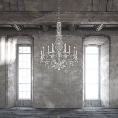 Sarella 10 Light 41" Wide Crystal Chandelier with Heritage Crystals