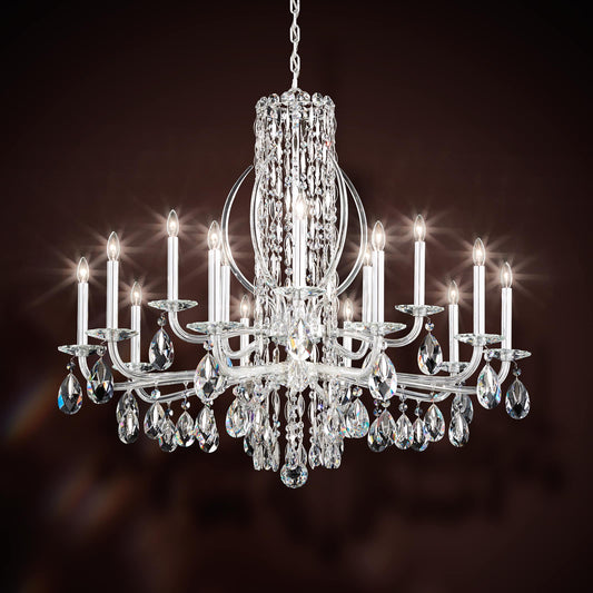 Sarella 15 Light 41" Wide Crystal Chandelier with Heritage Crystals