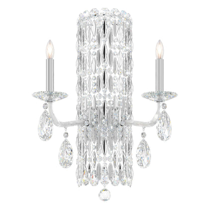 Sarella 2 Light 23" Tall Wall Sconce with Heritage Crystals