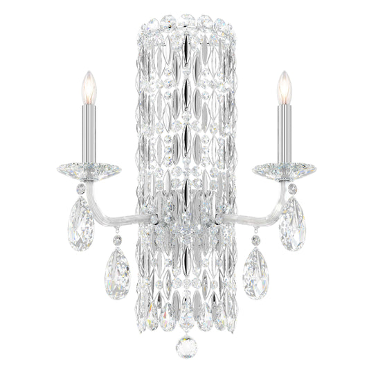 Sarella 2 Light 23" Tall Wall Sconce with Heritage Crystals