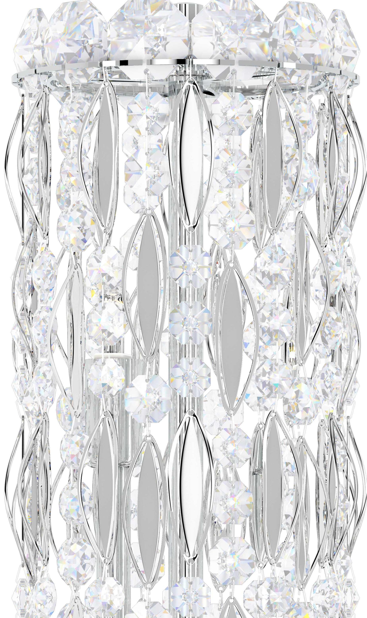 Sarella 8 Light 6" Tall Wall Sconce with Swarovski Crystals