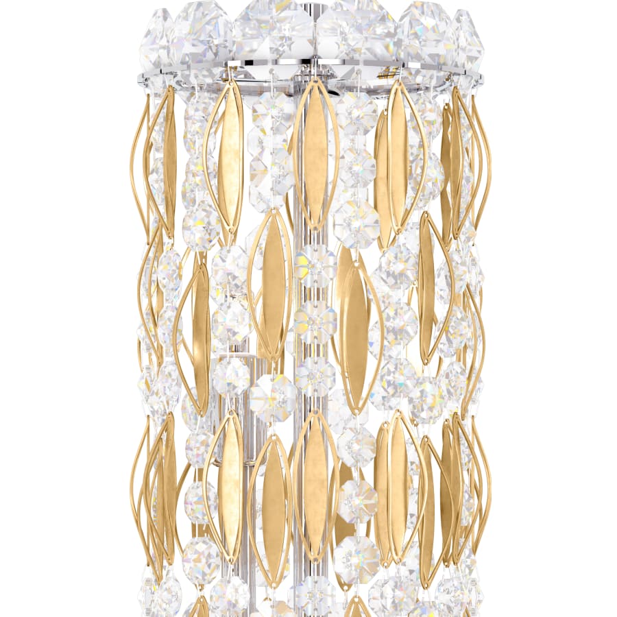 Schonbek Sarella 12 Light 24" Wide Flush Mount Drum Ceiling Fixture with Heritage Crystals