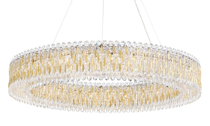 Sarella 27 Light 48" Wide Crystal Pendant with Heritage Crystals