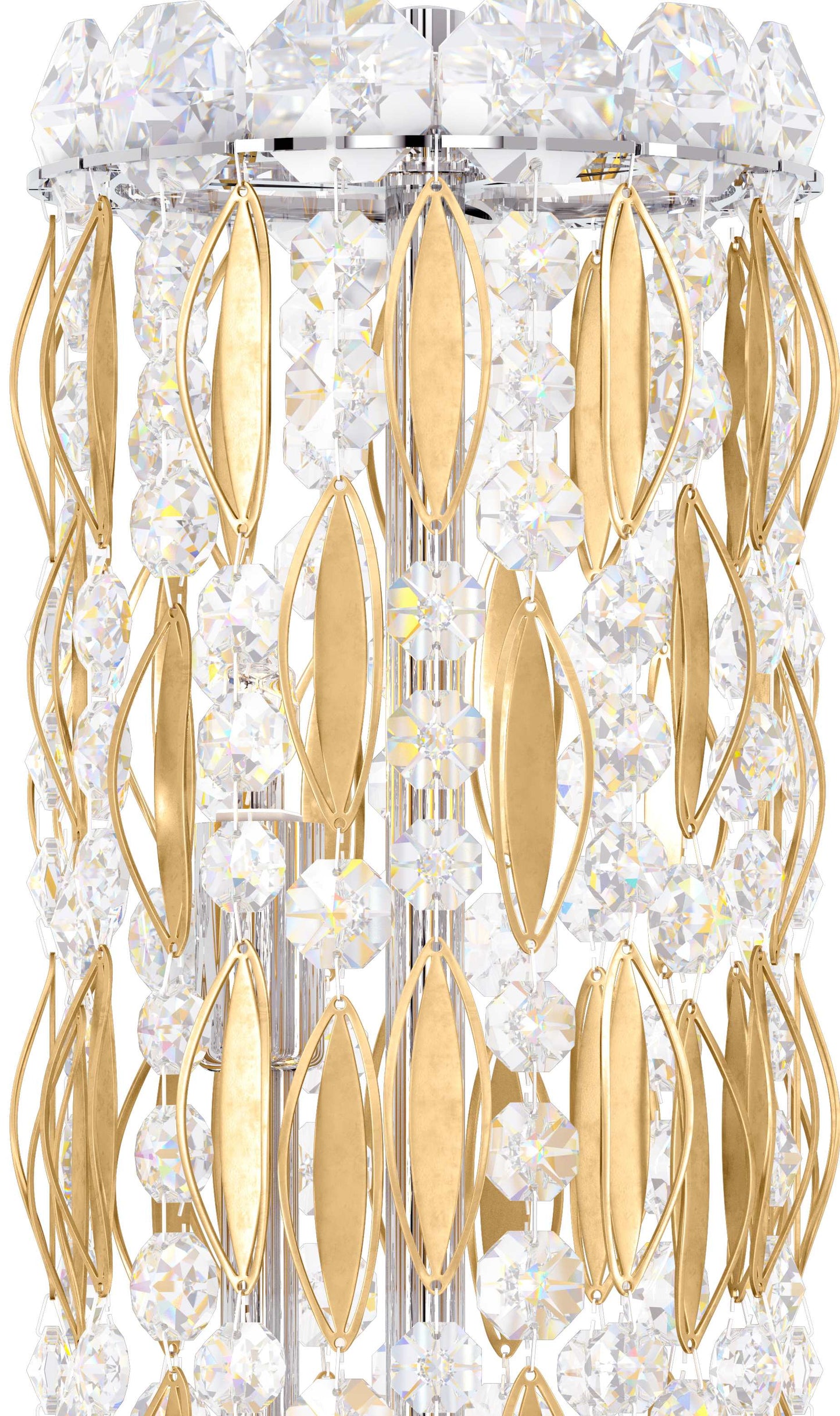 Sarella 27 Light 48" Wide Crystal Pendant with Heritage Crystals