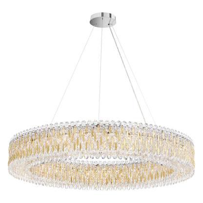 Sarella 27 Light 48" Wide Crystal Pendant with Swarovski Crystals