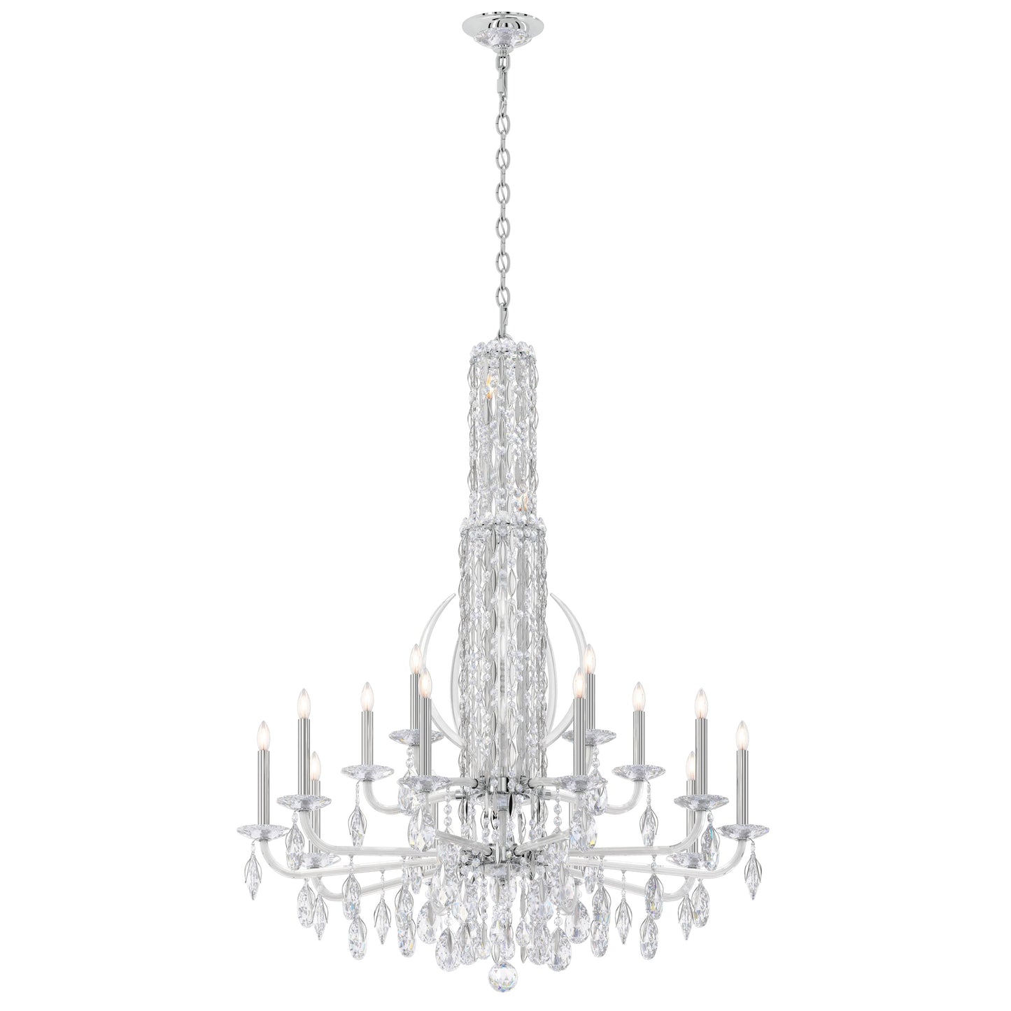 Sarella 17 Light 41" Wide Crystal Chandelier with Heritage Crystals