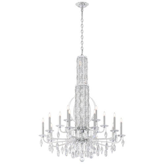 Sarella 17 Light 41" Wide Crystal Chandelier with Heritage Crystals