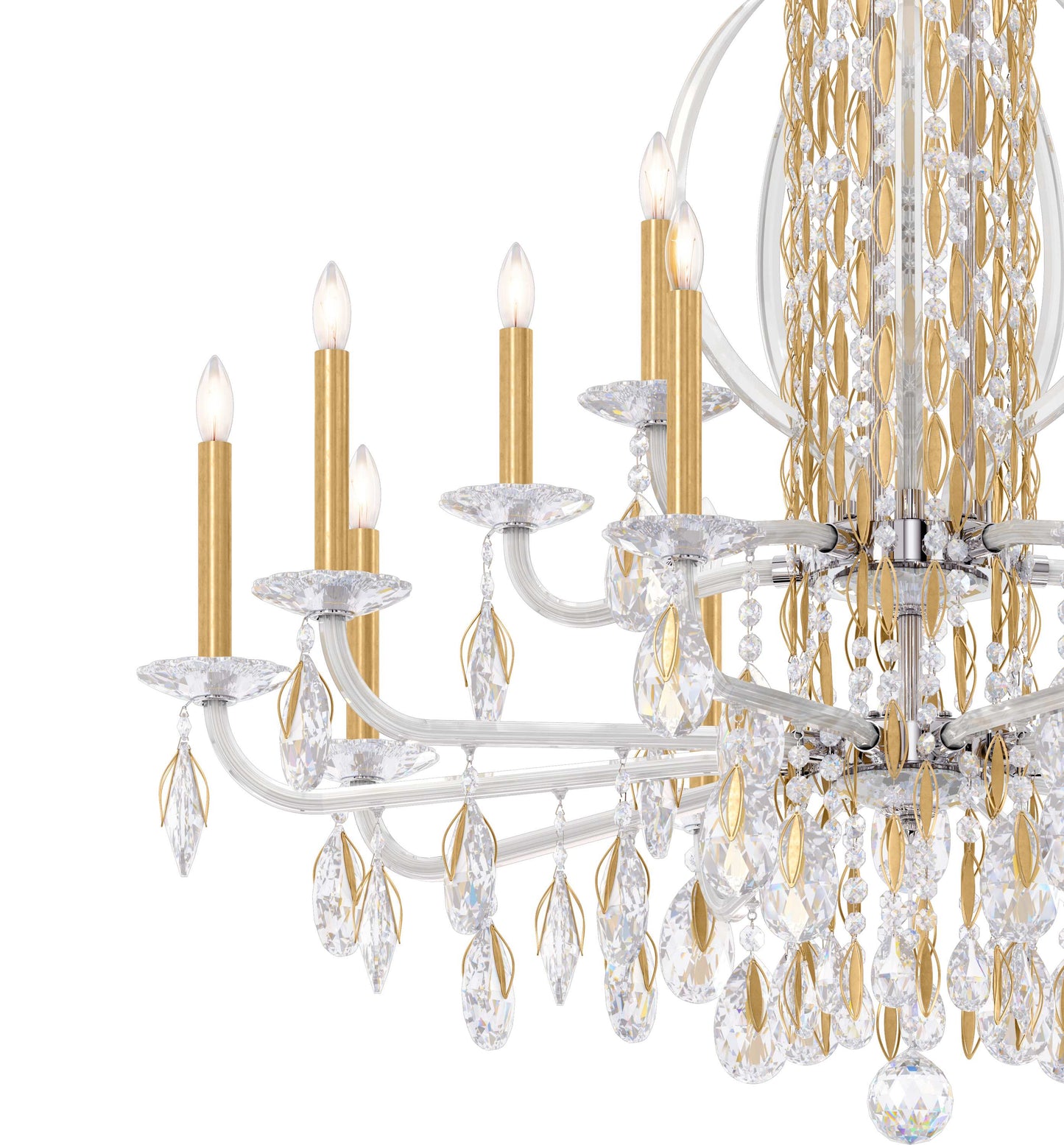 Sarella 17 Light 41" Wide Crystal Chandelier with Heritage Crystals