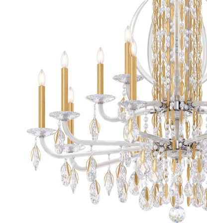 Sarella 17 Light 41" Wide Crystal Chandelier with Heritage Crystals