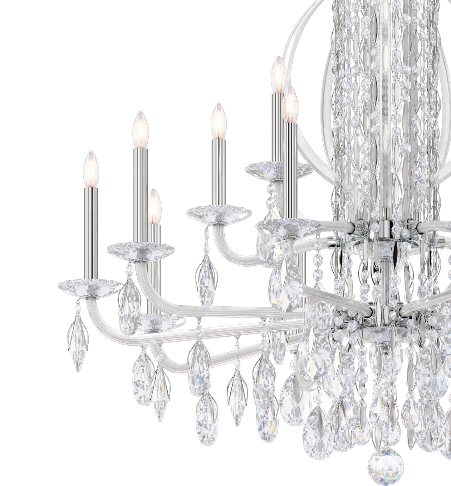 Sarella 17 Light 41" Wide Crystal Chandelier with Heritage Crystals